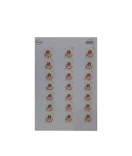 Biglietto confettata CRESIMA a cuore