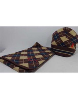Cappello+sciarpa bimbo a rombi
