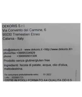 Fogli di ostia spesse A4