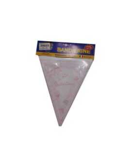 Festone BATTESIMO rosa