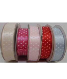 Nastro di raso a pois 20 mm