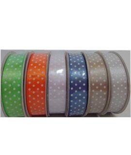Nastro di raso a pois 20 mm