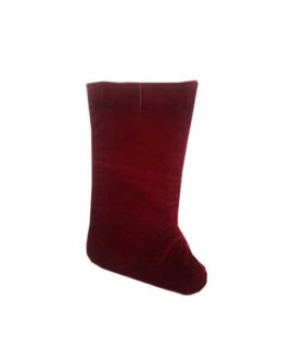 Calza Porta Dolci velluto rossa