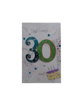 Biglietto 30 anni paillettes