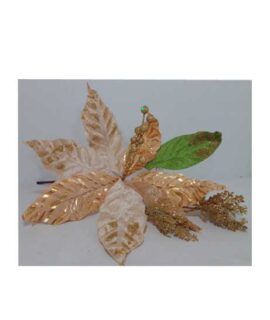 Stella di Natale ORO con foglia