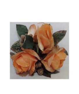 Girocandela natalizio rose arancio