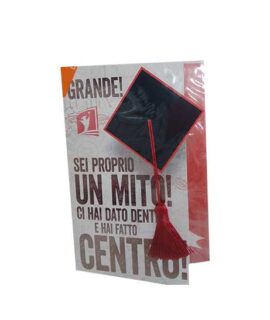Biglietto LAUREA con nappina