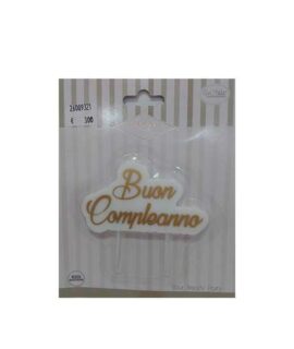 Candela BUON COMPLEANNO oro