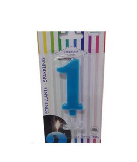Candela numeri colore turchese