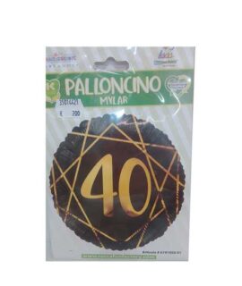 Pallone 40 anni nero