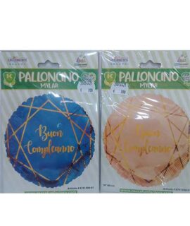 Pallone Buon Compleanno geometrico