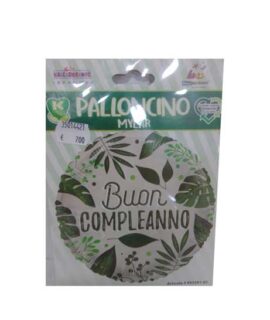 Pallone COMPLEANNO CON FOGLIE