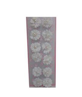 Elastico fiore con perlina