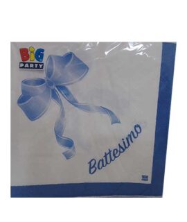 Tovagliolo BATTESIMO con fiocco