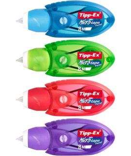 CORRETTORE BIC A NASTRO ROLLER MM. 5 X 8 MT. TIPP-EX MICRO TAPE TWIST