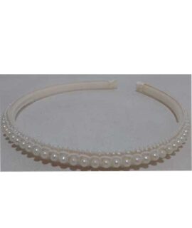 Cerchietto per capelli con perle