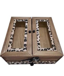 Scatola con sportelli + cassetto tema CUCITO