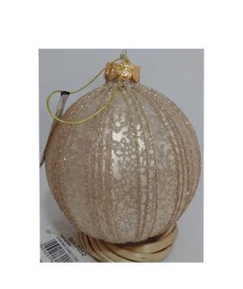 Pallina natalizia oro di vetro
