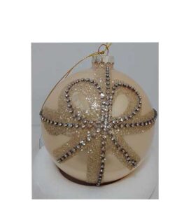 Pallina natalizia ORO con strass