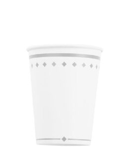 Bicchiere SILVER GRACE = bianco/argento