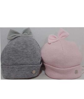 Cappello monocolore con fiocco