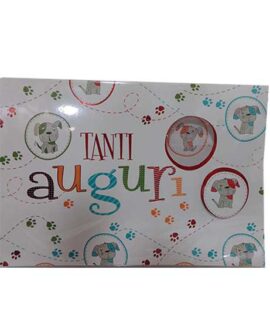 Biglietto compleanno con cane in rilievo