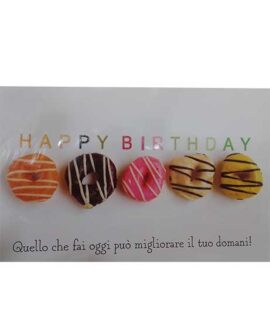 Biglietto compleanno DONUTS