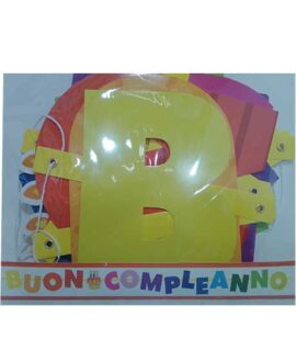 Festone BUON COMPLEANNO con torta