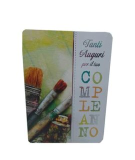 Biglietto compleanno PENNELLI