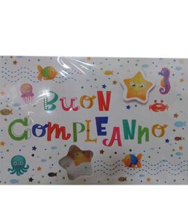Biglietto compleanno con stellina in rilievo