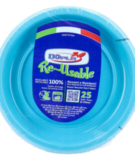 Piatto DOPLA in plastica riutilizzabile 17 cm