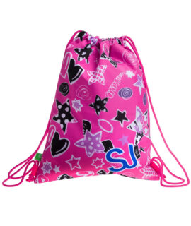 Sacca Sj Gang Girl rosa con stelle