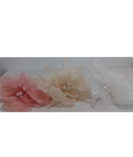 Cerchietto per capelli con fiore in organza