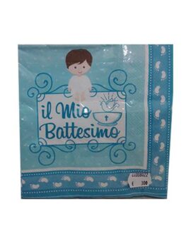 Tovagliolo battesimo con bimbo