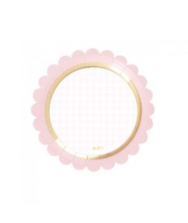 Piatto Nascita-Battesimo Baby Chic rosa