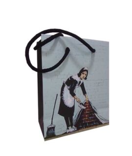 Busta regalo con immagine graffito BANKSY'S