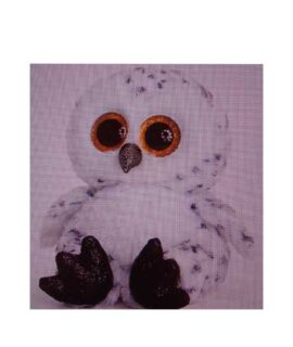 Peluche GUFETTO bianco-grigio