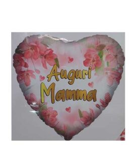 Pallone CUORE Mamma con scritta ORO