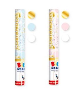 Sparacoriandoli tondi rosa/bianco/oro o celeste/bianco/oro