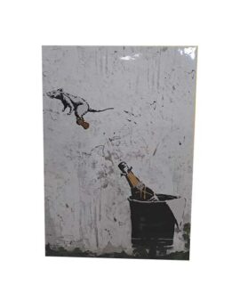 Biglietto auguri CHAMPAGNE RAT by BANKSY