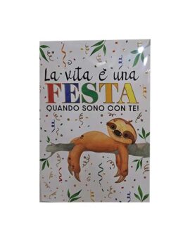 Biglietto compleanno con coriandoli