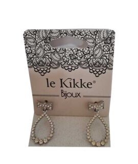 Orecchini goccia con fiocco