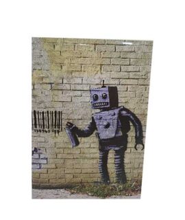 Biglietto auguri BARCODE ROBOT by BANKSY