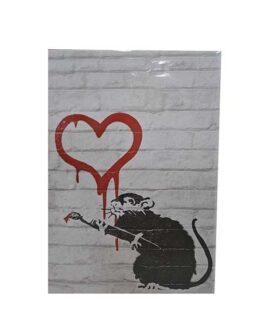 Biglietto auguri LOVE RAT by BANKSY