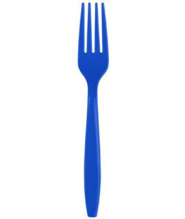 Forchette di plastica BLU COBALTO Touch of Color