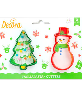 Tagliapasta albero di Natale + pupazzo di neve DECORA