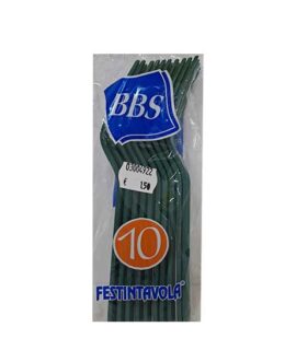 Forchetta di plastica VERDE SCURO