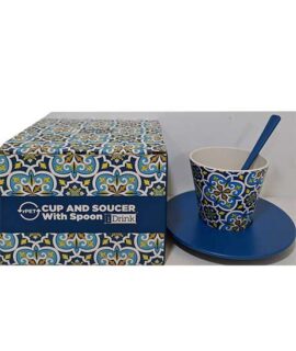 Tazzina + piattino + cucchiaio MAIOLICA I-TOTAL
