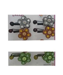Elastico per capelli FIORE in Feltro con strass