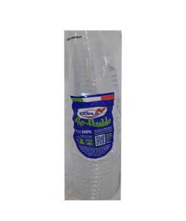 Bicchiere di plastica trasparente DOPLA 300 ml